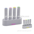 4PCS Plastic Office Highlighter Set